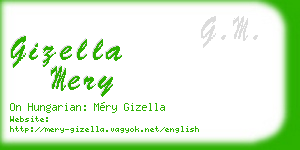 gizella mery business card